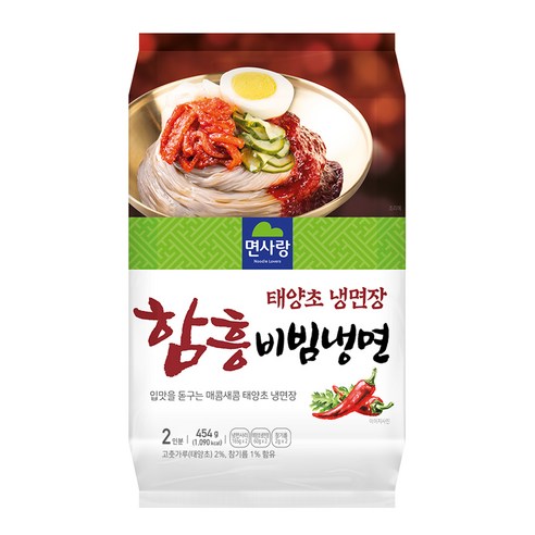 면사랑 태양초 냉면장 함흥 비빔냉면 454g, 1개