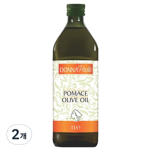 Basso 도나파올라 포마스 올리브오일, 1L, 2개