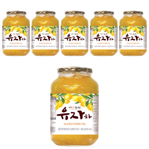 다농원 유자차, 2kg, 1개입, 6개