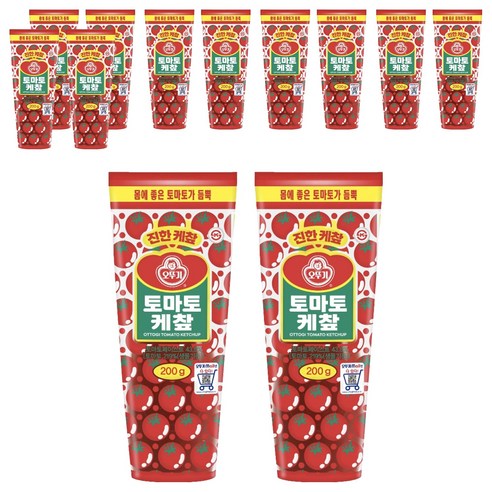 오뚜기 토마토 케찹, 200g, 12개