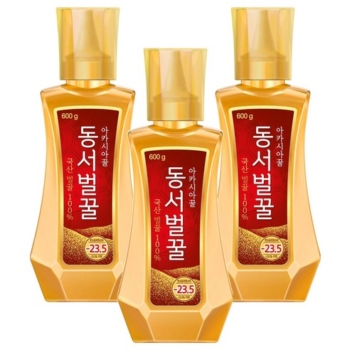동서 아카시아 꿀 튜브, 600g, 3개