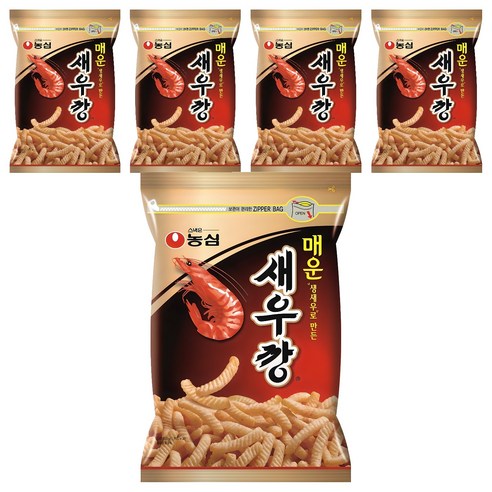 매운 새우깡, 5개, 400g