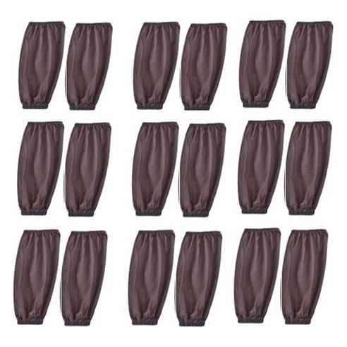 문구담 미술 작업용 방수팔토시 9p, 브라운