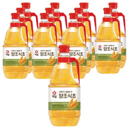 백설 양조식초, 1.8L, 12개