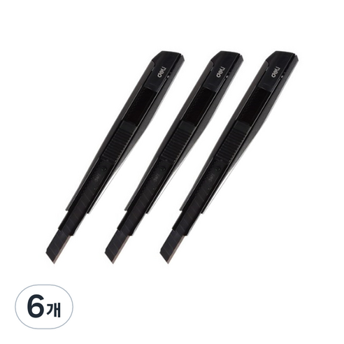 델리 블랙 메탈컷터 60도 오토락 커터칼, 6개 - 최저가 알림ㆍ특가 할인ㆍ가격비교 - 역대가