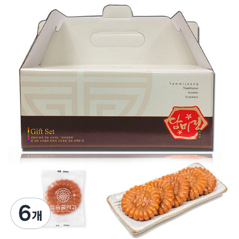 담미정 칼슘꿀약과, 1.2kg, 6개
