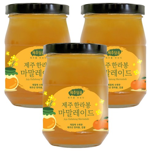 오뚜기 제주담음 한라봉 마말레이드 잼, 300g, 3개