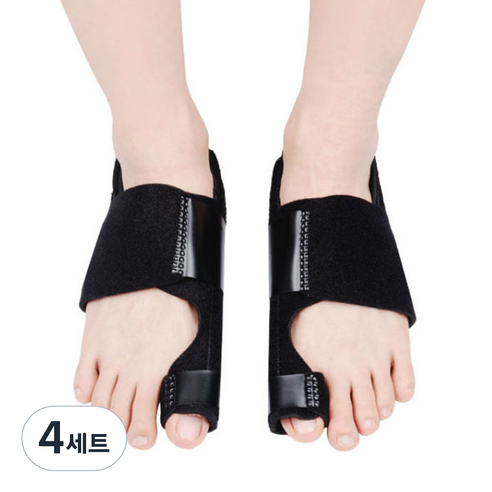 엄지발가락 부목 고정밴드 좌우 세트, 4세트