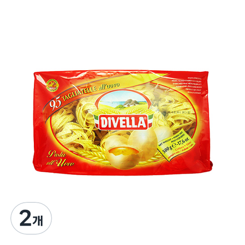 디벨라 딸리아뗄레 계란 파스타, 500g, 2개