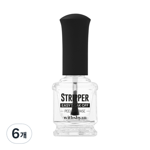 위드샨 필오프 베이스 스트리퍼, 15ml, 6개