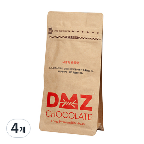 DMZ 밀크 서리태 초콜릿, 100g, 4개