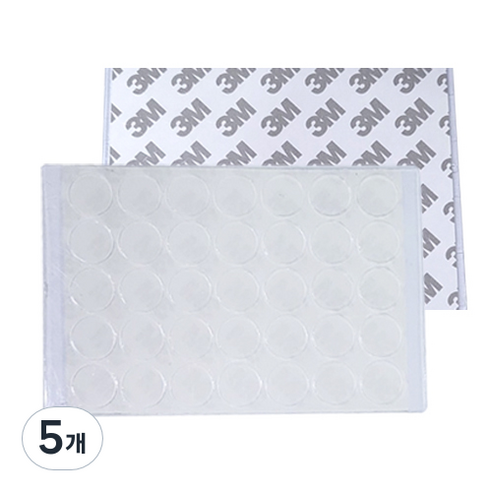 접착 고무발 범폰 PR22-15, 5개, 투명