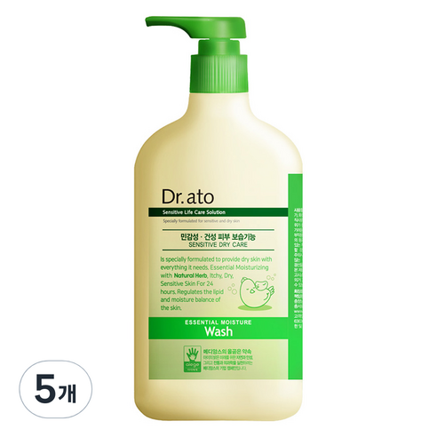 닥터아토 에센셜 모이스춰 워시, 310ml, 5개