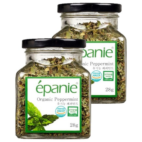 에빠니 유기농 페퍼민트 허브차, 28g, 2개, 1개입