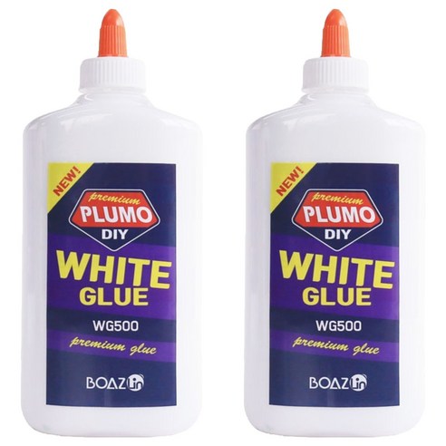 보아스린 글루 슬라임 470ml WG500, 2개, 화이트