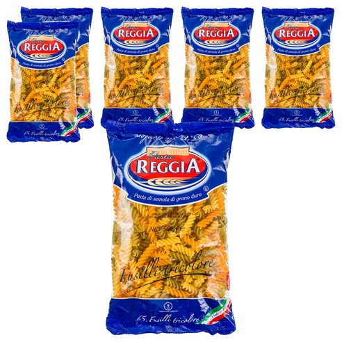 레지아 삼색푸질리 파스타면, 6개, 500g