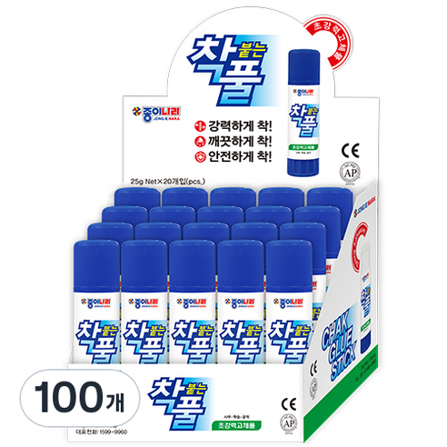 종이나라 착풀, 25g, 100개