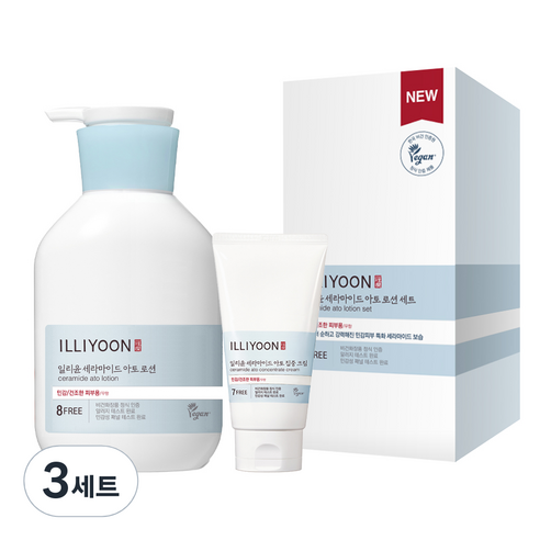 일리윤 세라마이드 아토 로션 528ml + 집중 크림 150ml 세트, 3세트