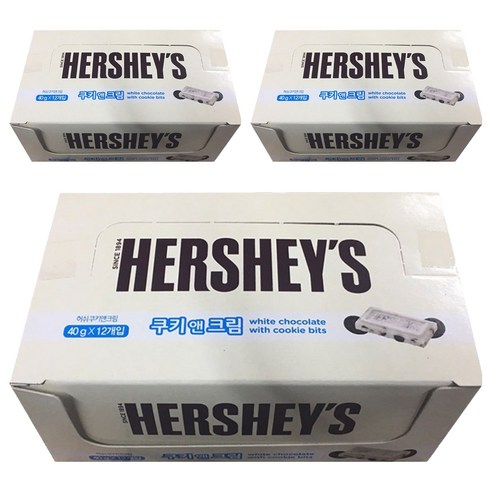 허쉬 쿠키 앤 크림, 40g, 36개