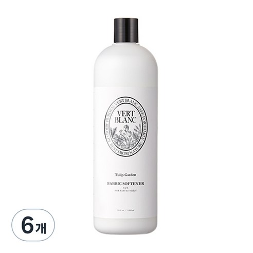 베르블랑 유아 섬유 유연제 튤립가든향, 1000ml, 6개