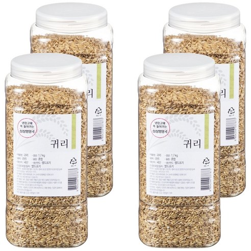월드그린 싱싱영양통 국산귀리쌀, 4개, 1.7kg