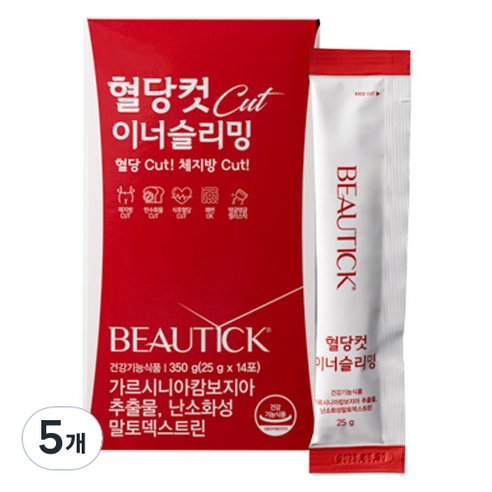 뷰틱 혈당컷 이너슬리밍 14p, 350g, 5개