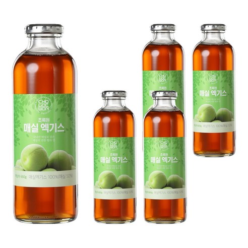 초록원 매실엑기스, 660g, 5개