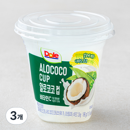 돌 알로코코컵, 198g, 3개, 1개입