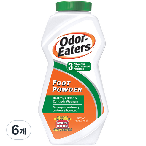 오더이터 풋 파우더, 6개입, 6개, 170g