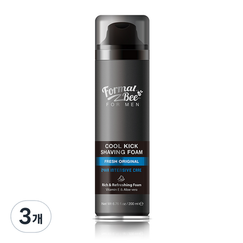 포멀비 포맨 쿨킥 쉐이빙폼 후레쉬 오리지널, 200ml, 3개