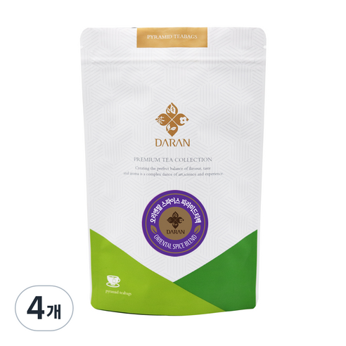 다란 오리엔탈 스파이스 홍차, 1.5g, 4개, 15개입
