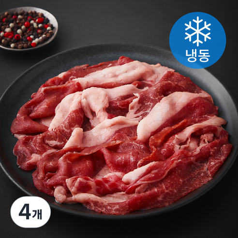 레커컷 호주산 차돌양지 구이용 (냉동), 4개, 200g