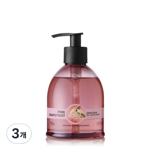 더바디샵 핑크 그레이프후룻 핸드워시 시트러스, 275ml, 3개