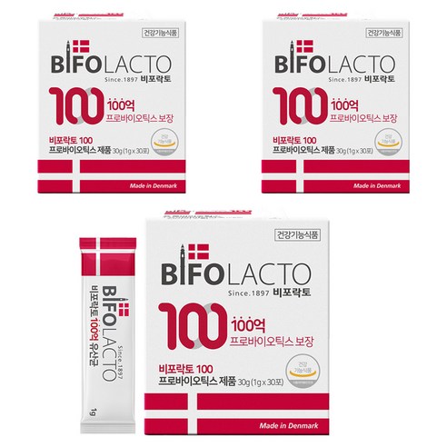 비포락토 100 유산균, 30g, 3개