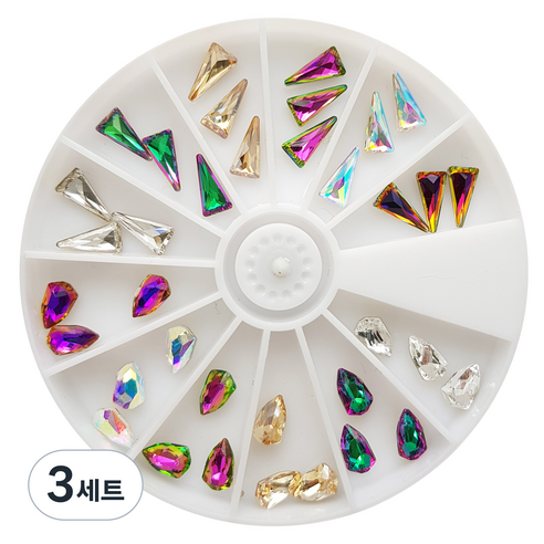 네일룸 글라스왕 네일스톤세트, N110, 3세트