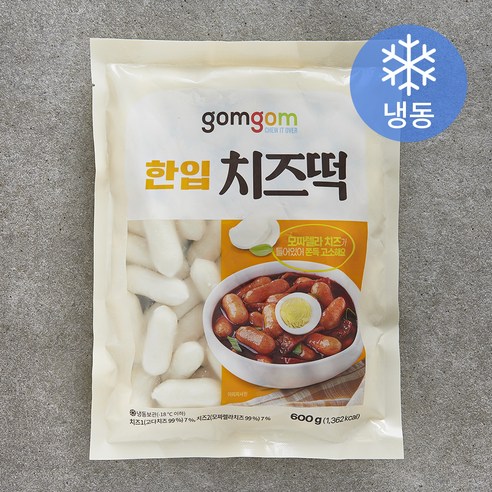 곰곰 한입 치즈떡 (냉동), 600g, 1개