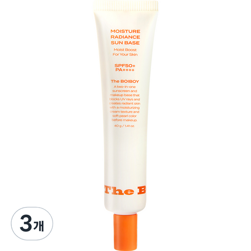 더보이보이 수분 광채 선 베이스 40g, 3개