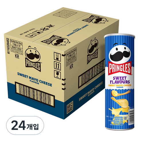 켈로그 프링글스 스윗마요치즈, 110g, 24개