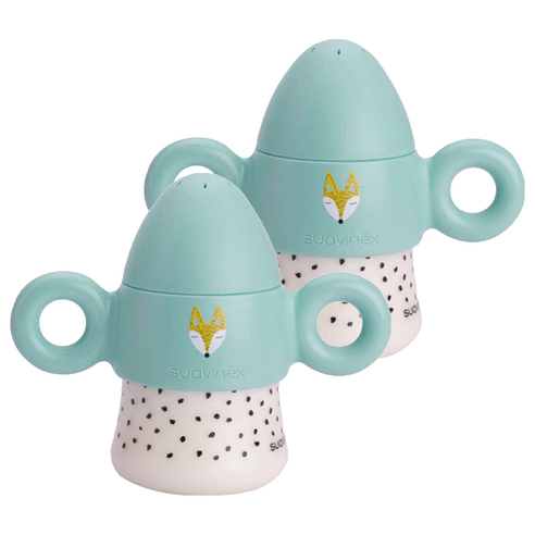 스와비넥스 헬로폭스 양손잡이 스파우트컵 150ml, 민트, 2개
