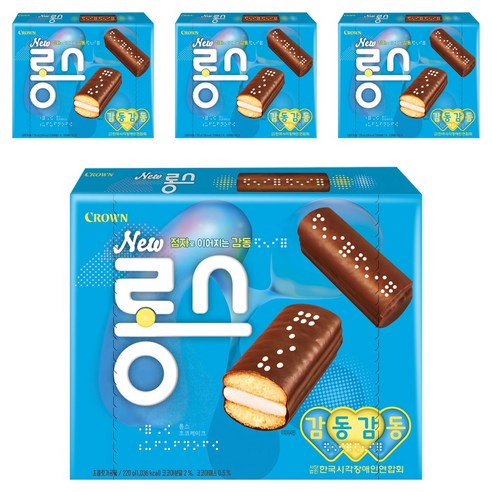 크라운 NEW 롱스, 4개, 220g