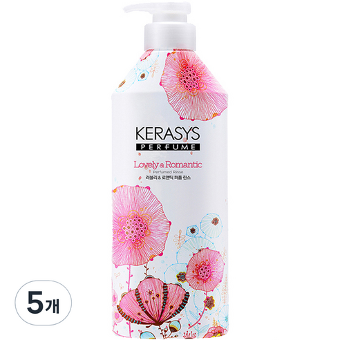 케라시스 러블리 앤 로맨틱 퍼퓸 린스, 980ml, 5개