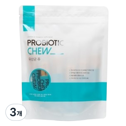 닥터바이 강아지 덴탈츄 130g, 유산균, 3개