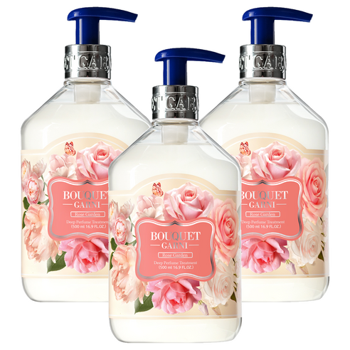 부케가르니 딥퍼퓸 트리트먼트 로즈가든, 500ml, 3개