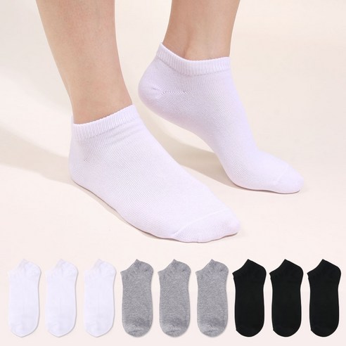 두발로 여성용 노멀 스니커즈 양말 10켤레