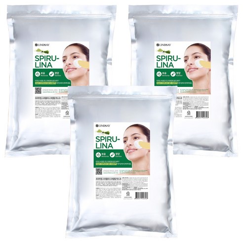린제이 프리미엄 스피룰리나 모델링팩 1kg, 3개, 1개입