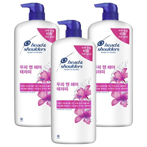 헤드앤숄더 두피 앤 헤어 테라피 샴푸, 1.2L, 3개