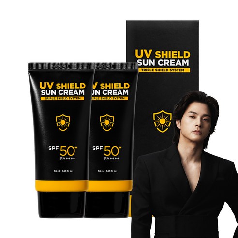 미프 UV쉴드 선크림 SPF50+ PA++++, 50ml, 2개