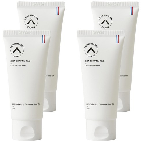 코펜하겐쉐이브 시카 쉐이빙 젤 60ml, 4개