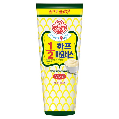 오뚜기 LIGHT 앤 JOY 하프마요네즈, 315g, 1개