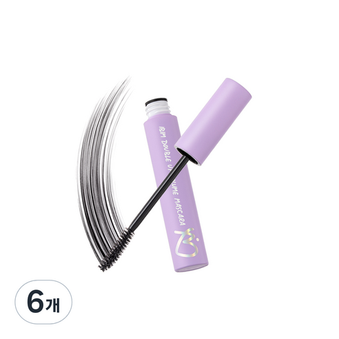 아이빔 더블 업 볼륨 마스카라 7.5g, 블랙, 6개